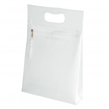 Косметичка-сумочка с прямоугольными ручками и молнией