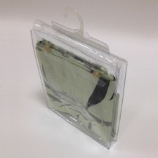 Объемная пвх упаковка с вешалкой и клапаном-скотчем